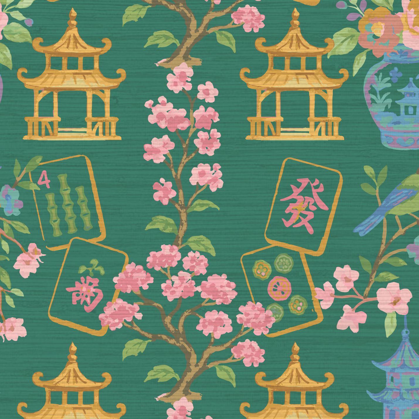 The Mahjong Scene Wallpaper