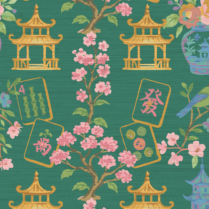 The Mahjong Scene Wallpaper