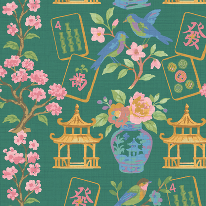 The Mahjong Scene Wallpaper