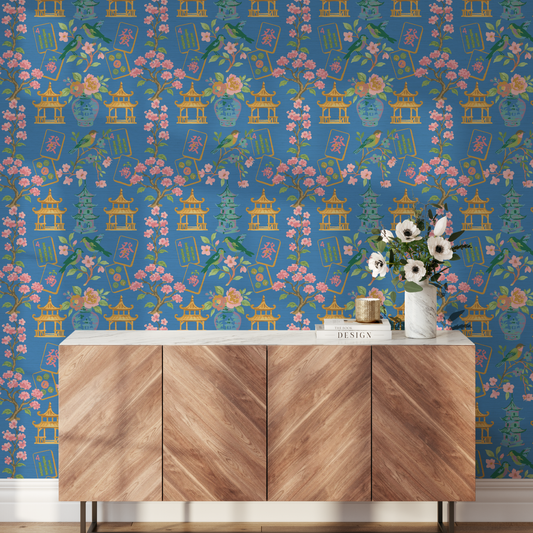 The Mahjong Scene Wallpaper