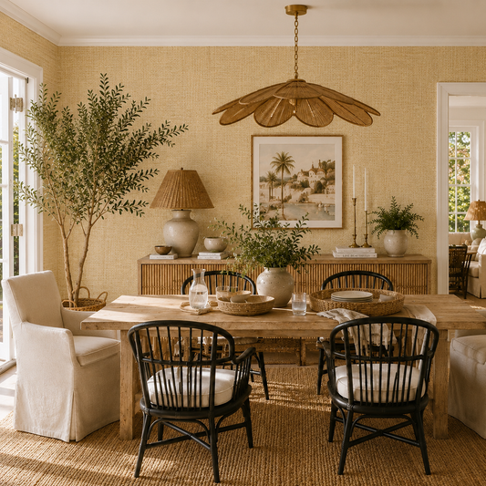 The Natural Tan Textured Paperweave Wallpaper