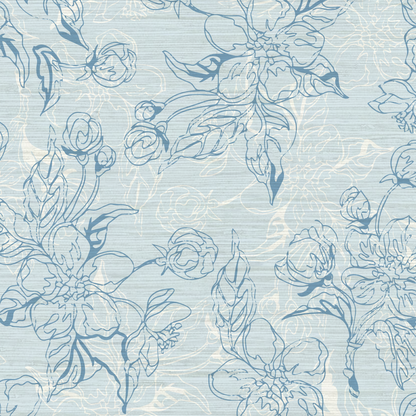 The Thin Line Floral Wallpaper