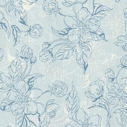 The Thin Line Floral Wallpaper