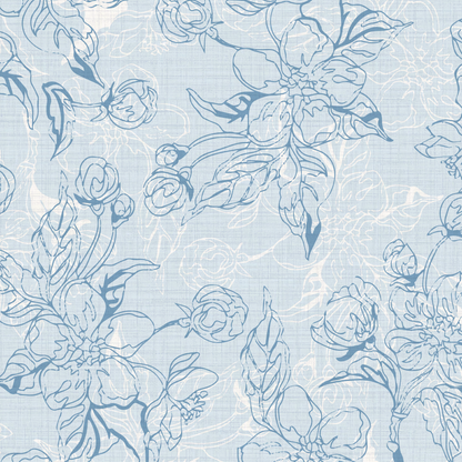 The Thin Line Floral Wallpaper