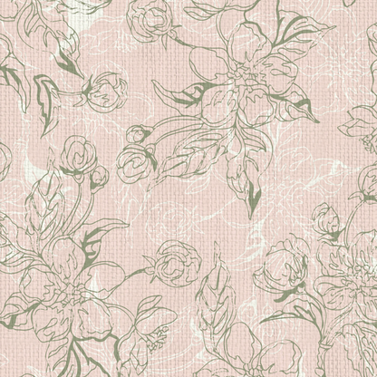 The Thin Line Floral Wallpaper
