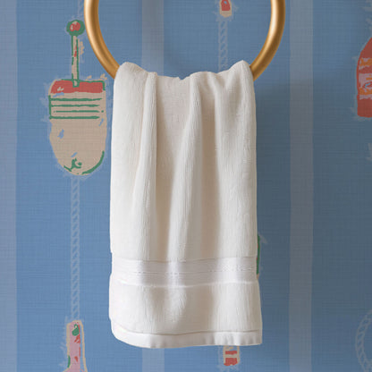 Tide is High Nautical Buoy Stripe Wallpaper