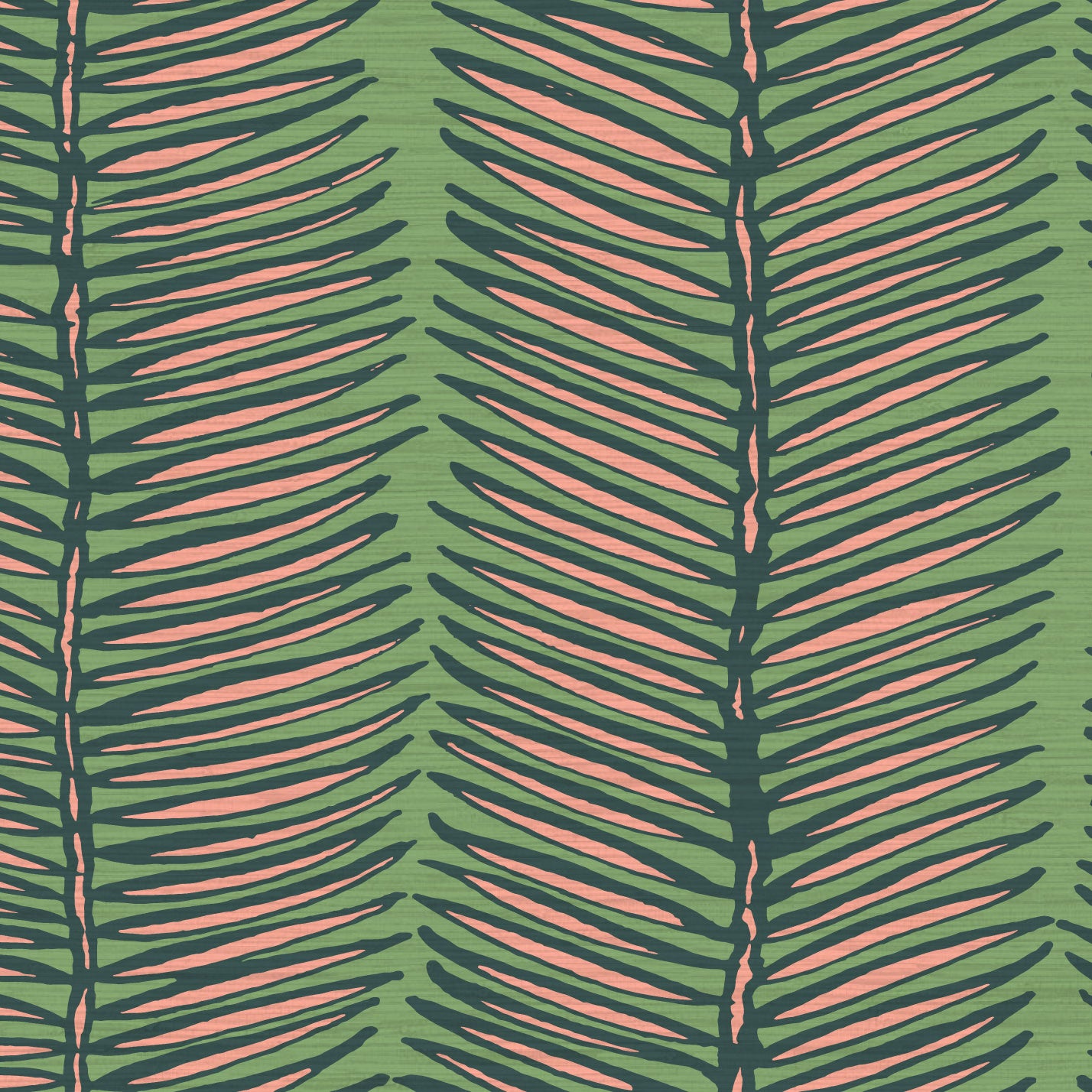 Tickets to Paradise Palm Leaf Stripe Wallpaper