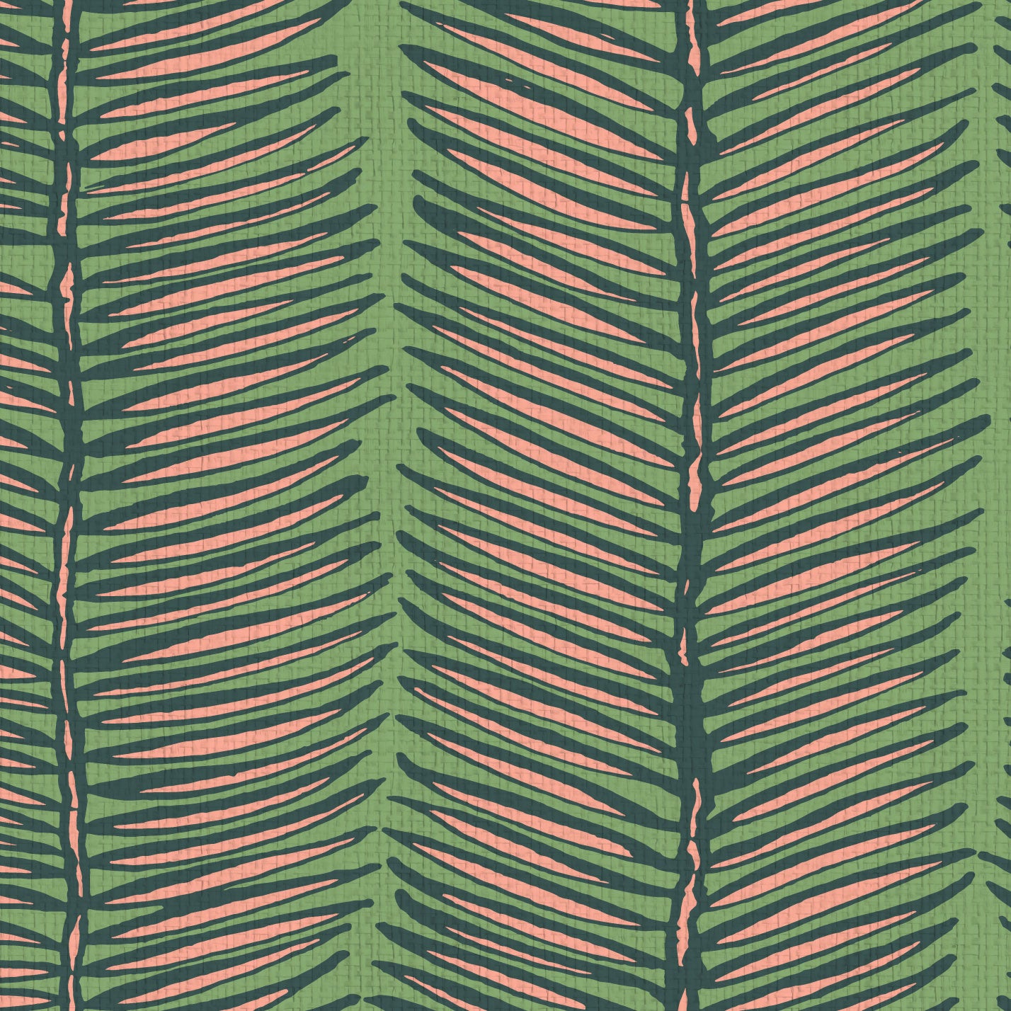 Tickets to Paradise Palm Leaf Stripe Wallpaper