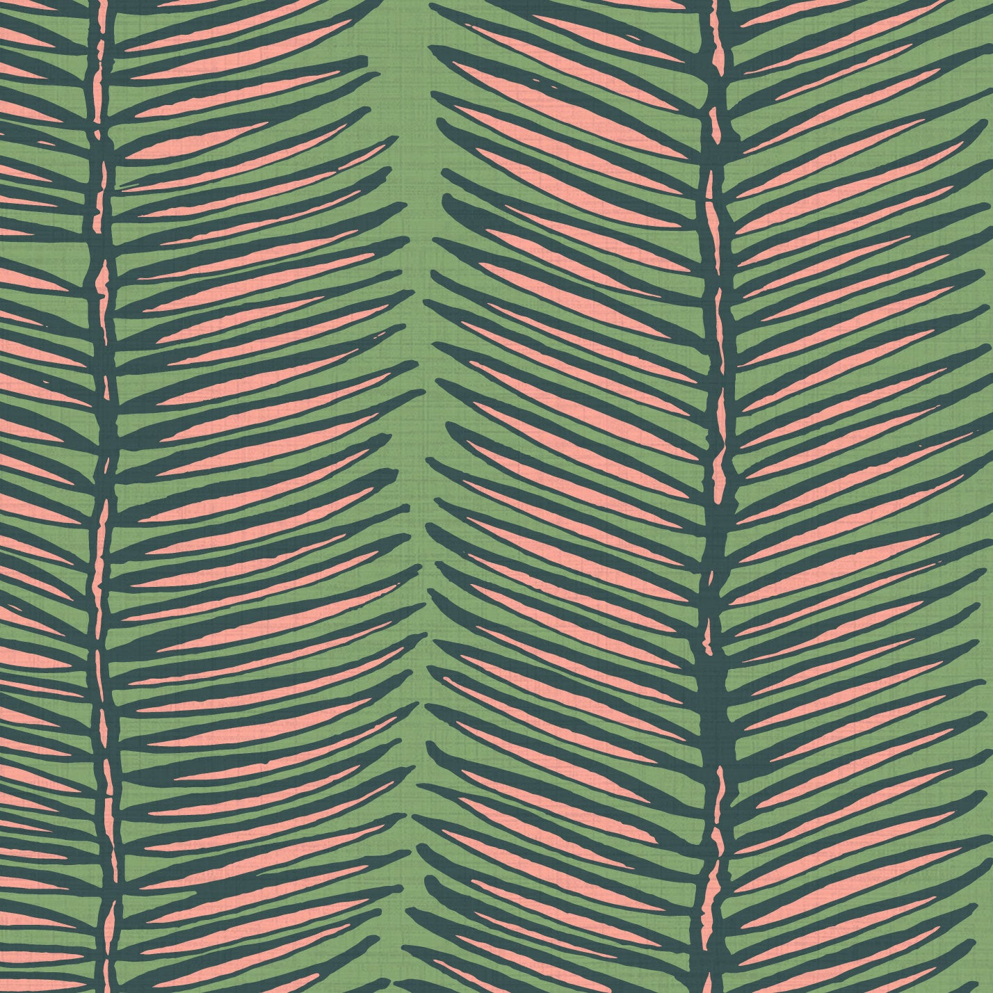 Tickets to Paradise Palm Leaf Stripe Wallpaper