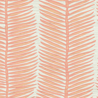 Tickets to Paradise Palm Leaf Stripe Wallpaper