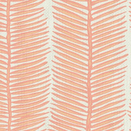 Tickets to Paradise Palm Leaf Stripe Wallpaper