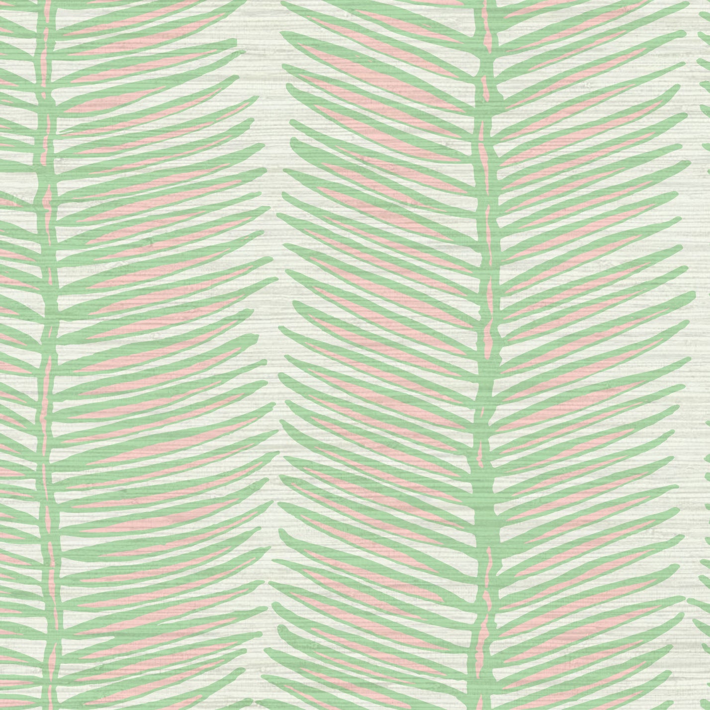 Tickets to Paradise Palm Leaf Stripe Wallpaper