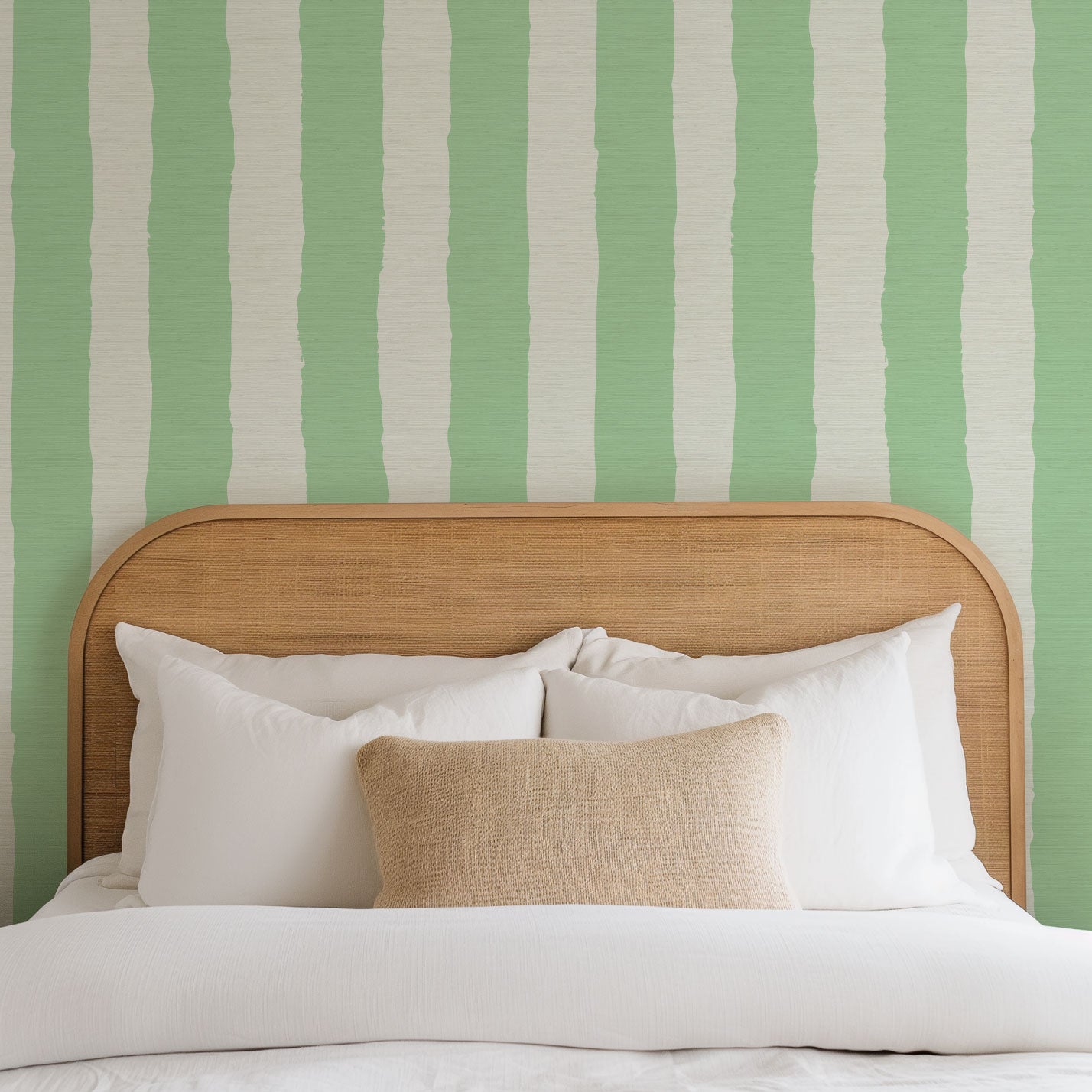 Under the Boardwalk Cabana Stripe Wallpaper