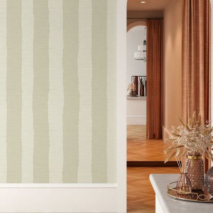 Under the Boardwalk Cabana Stripe Wallpaper