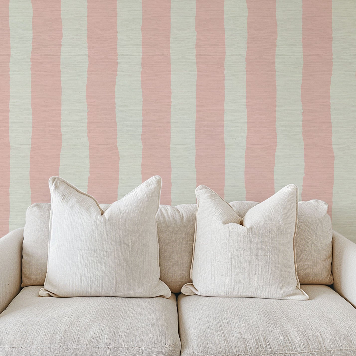 Under the Boardwalk Cabana Stripe Wallpaper