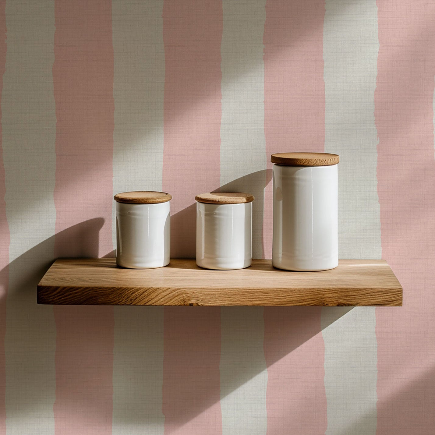 Under the Boardwalk Cabana Stripe Wallpaper