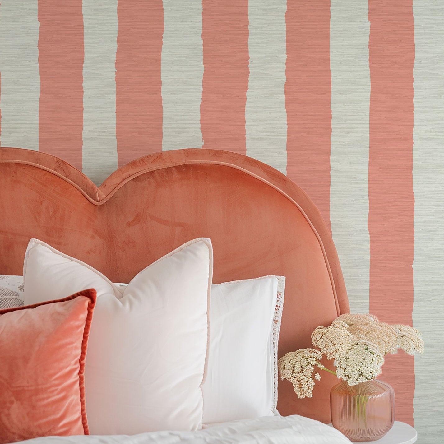 Under the Boardwalk Cabana Stripe Wallpaper