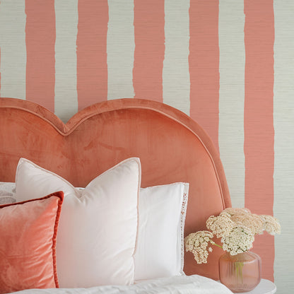 Under the Boardwalk Cabana Stripe Wallpaper
