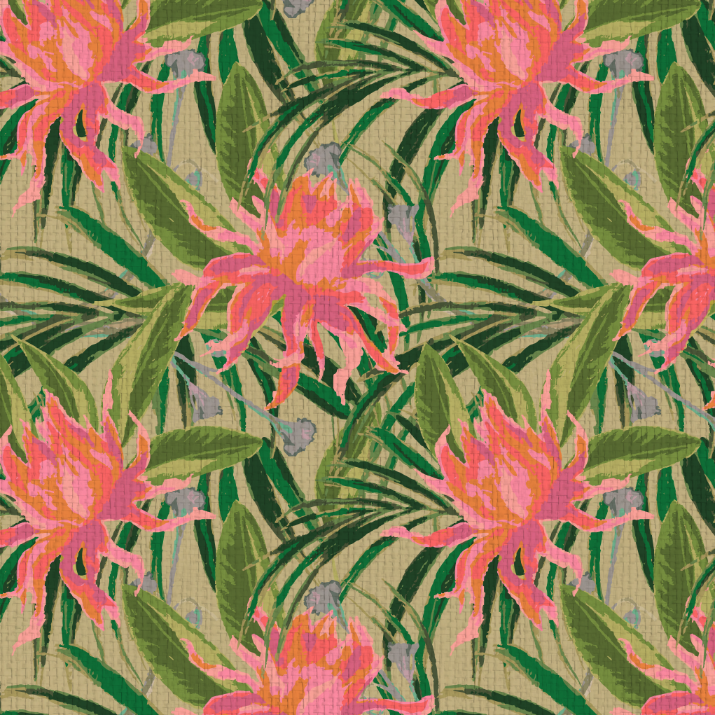 Walking On Sunshine Floral Wallpaper