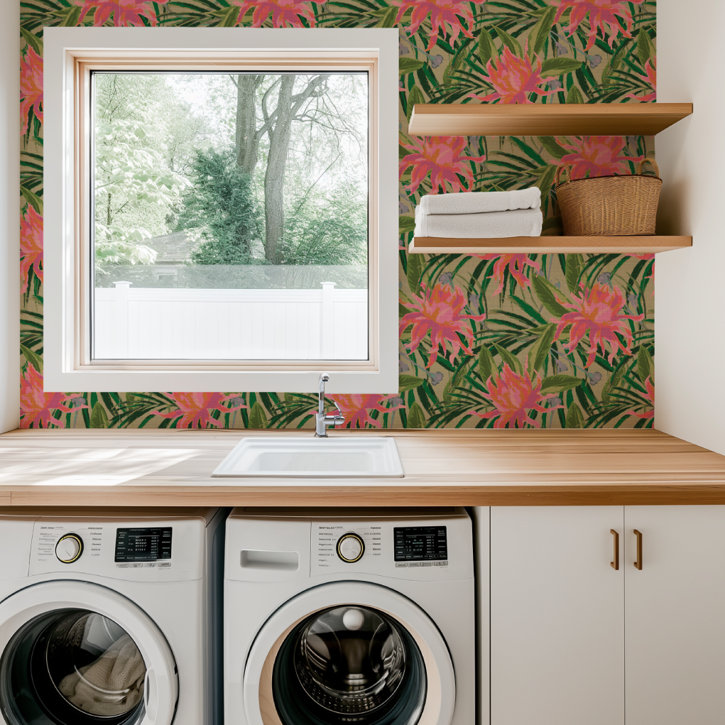Walking On Sunshine Floral Wallpaper