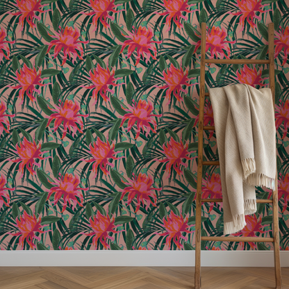 Walking On Sunshine Floral Wallpaper