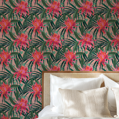 Walking On Sunshine Floral Wallpaper
