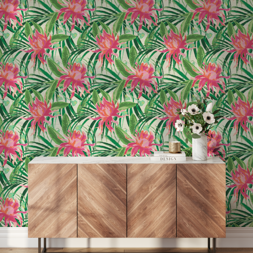 Walking On Sunshine Floral Wallpaper