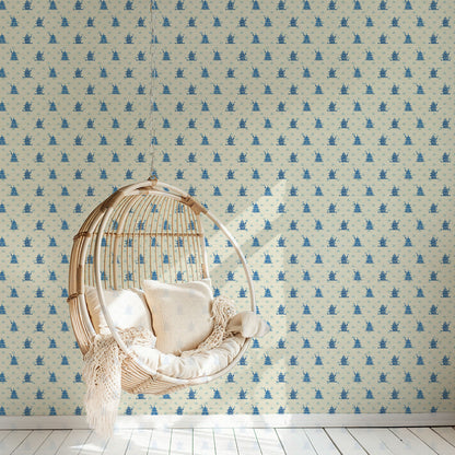 The Wanderer Mini Chinoiserie Pagodas Wallpaper