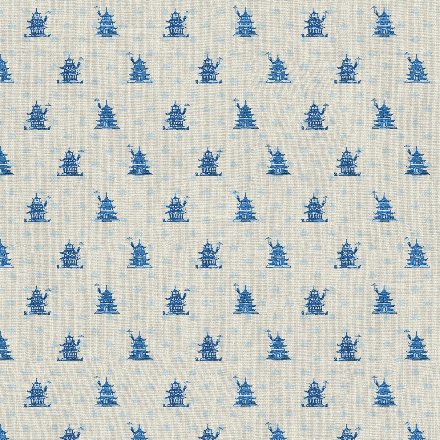 wallpaper Natural Textured Eco-Friendly Non-toxic High-quality Sustainable Interior Design Bold Custom Tailor-made Retro chic Grandmillennial Maximalism Traditional Dopamine decor french blue cream royal off-white chintz chinoiserie asian inspired pagoda chinese stripe geo geometric linen