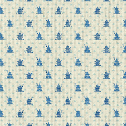 wallpaper Natural Textured Eco-Friendly Non-toxic High-quality  Sustainable Interior Design Bold Custom Tailor-made Retro chic Grandmillennial Maximalism  Traditional Dopamine decor french blue cream royal off-white chintz chinoiserie asian inspired pagoda chinese stripe geo geometric paper weave paperweave basketweave basket weave