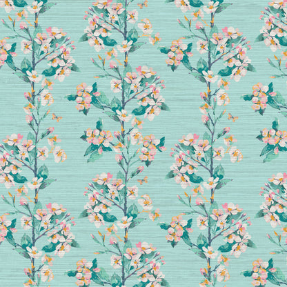 Wanna Be Adored Floral Stripe Wallpaper