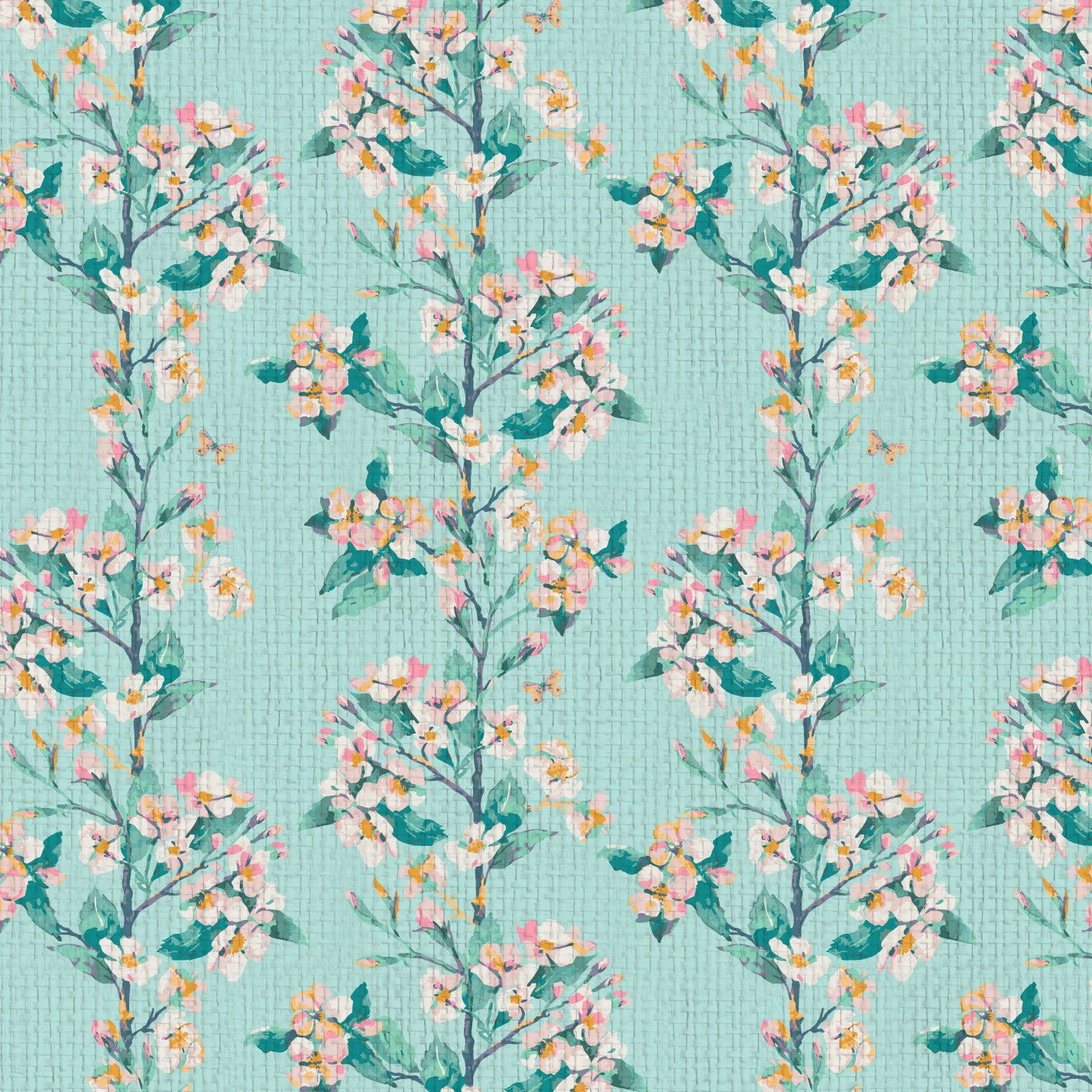 Wanna Be Adored Floral Stripe Wallpaper
