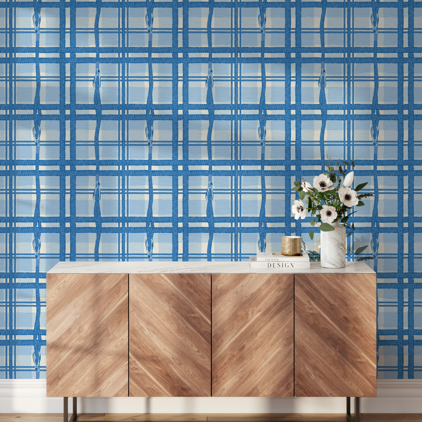 Whip It Good Plaid Wallpaper