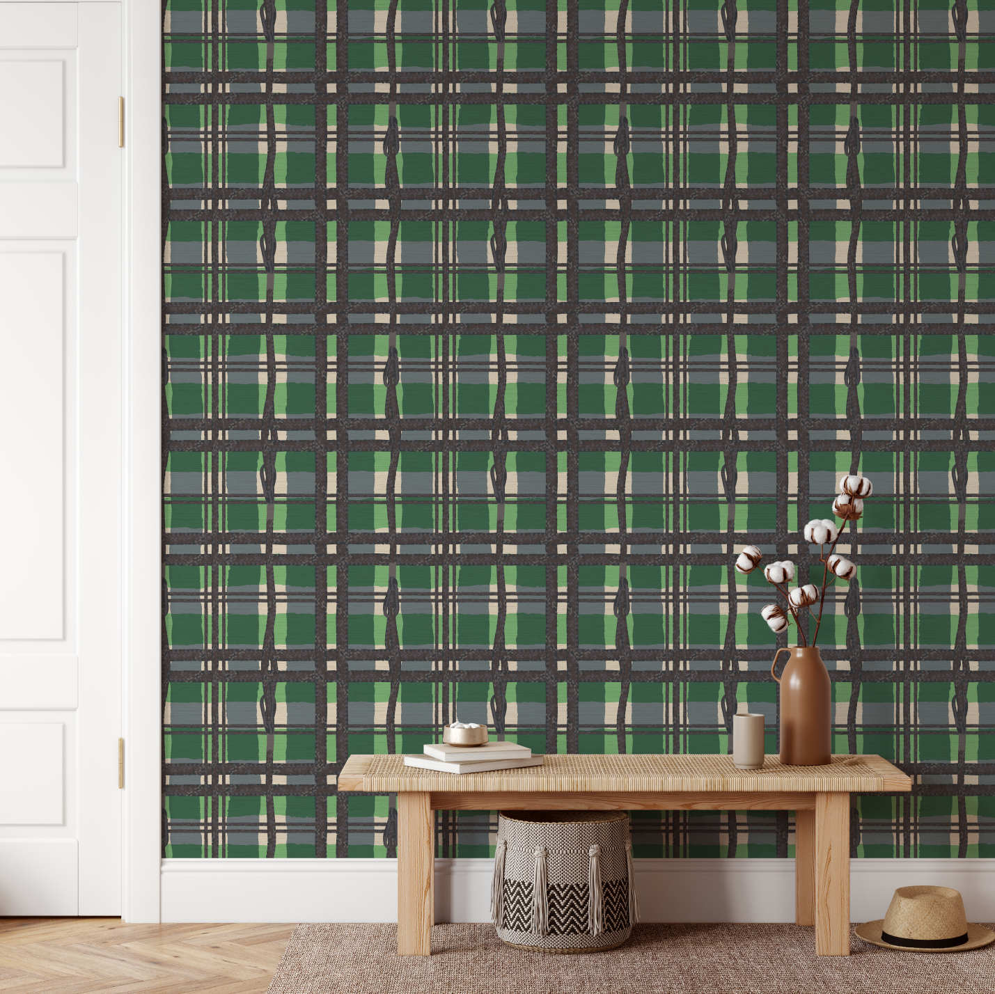Whip It Good Plaid Wallpaper