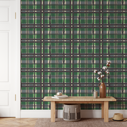 Whip It Good Plaid Wallpaper
