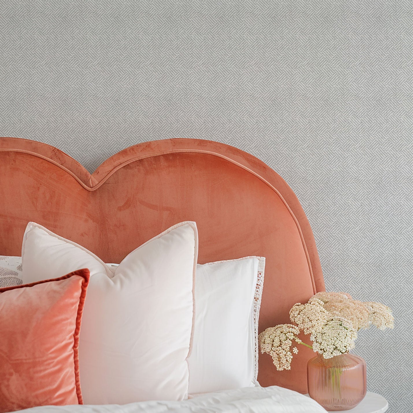 White Water Summer Boxweave Textured Paperweave Wallpaper